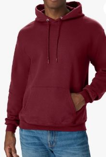 Hanes Men's Hoodie - EcoSmart Fleece Hooded Sweatshirt for Men & Women - Midweight Fleece - Big & Tall Available — 2