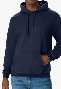 Hanes Men's Hoodie - EcoSmart Fleece Hooded Sweatshirt for Men & Women - Midweight Fleece - Big & Tall Available — 4